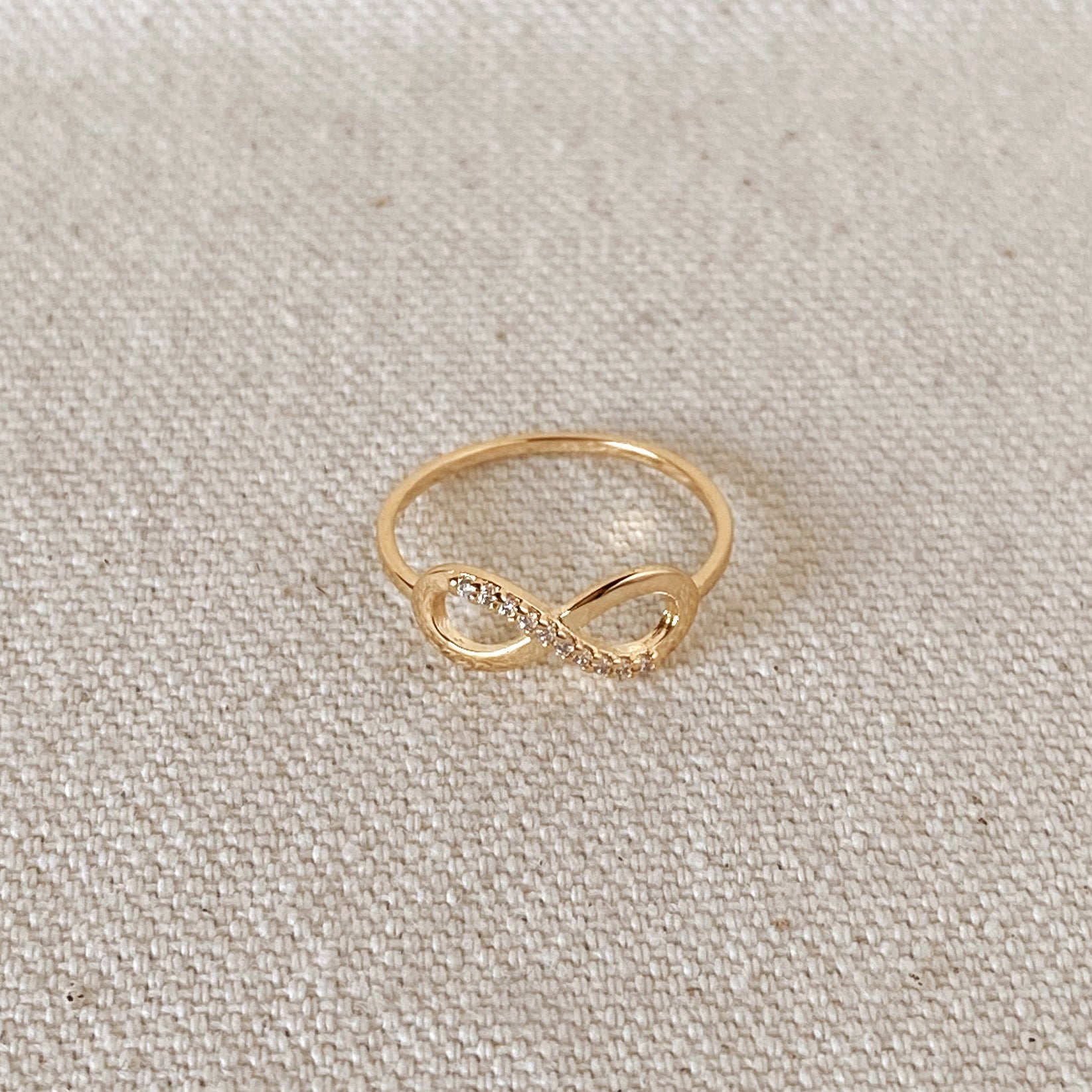 GoldFi 18k Gold Filled Infinity Dainty Ring