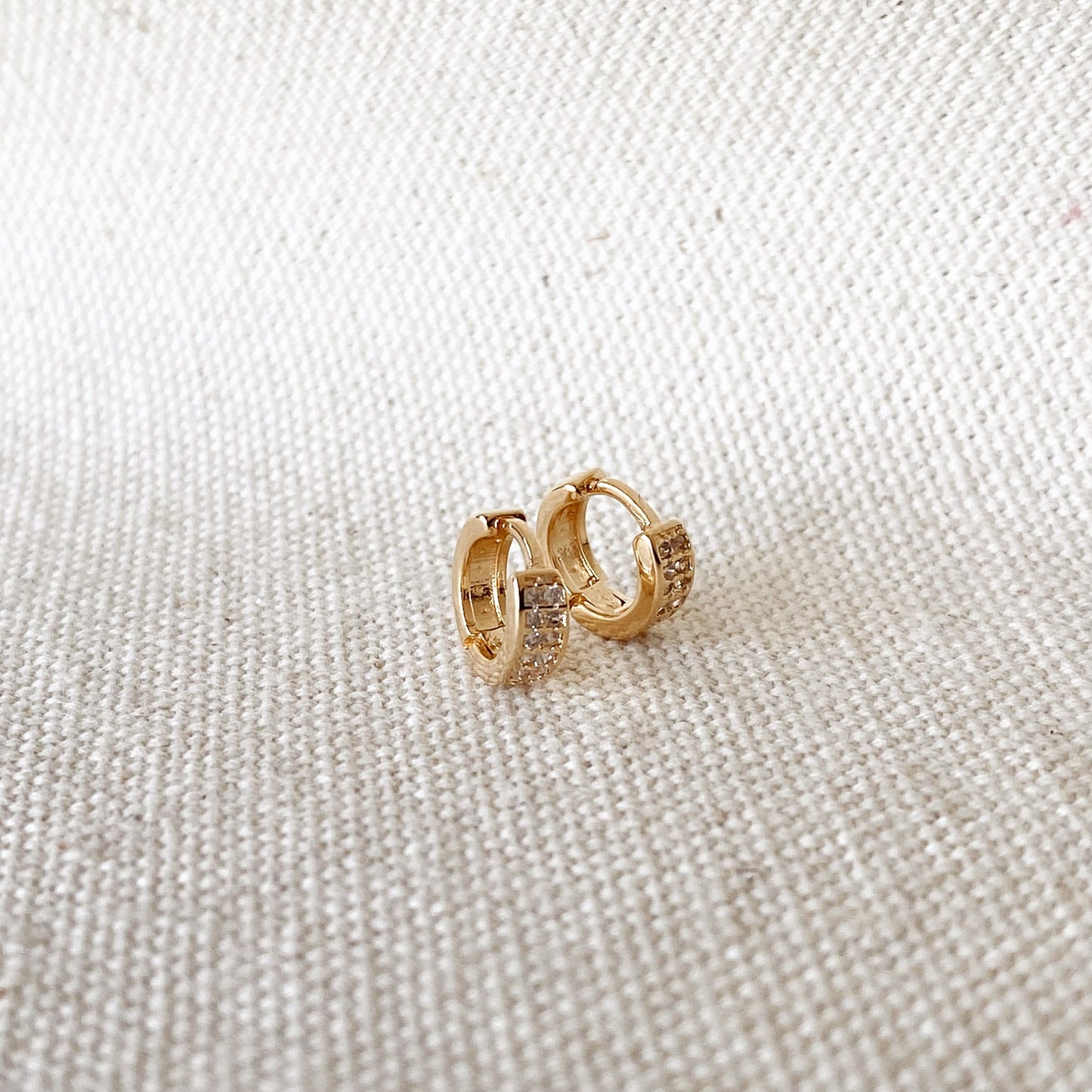 GoldFi 18k Gold Filled Petite Hoop Earrings