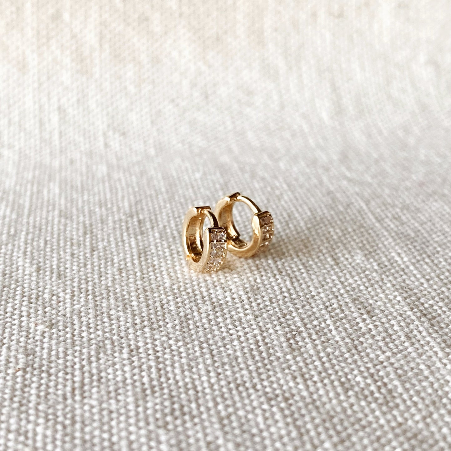 GoldFi 18k Gold Filled Petite Hoop Earrings