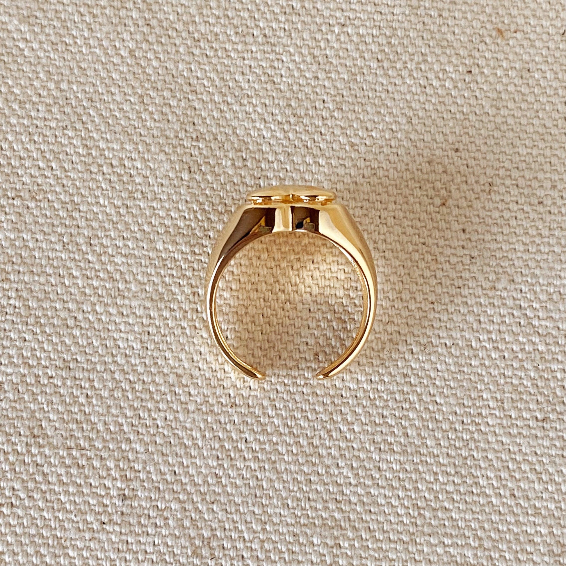 GoldFi 18k Gold Filled Pillow Heart Ring