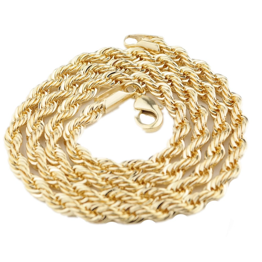 GoldFi 18k Gold Filled Rope Chain In 3.0mm Thickness Gold Chain Components Jewelry Making