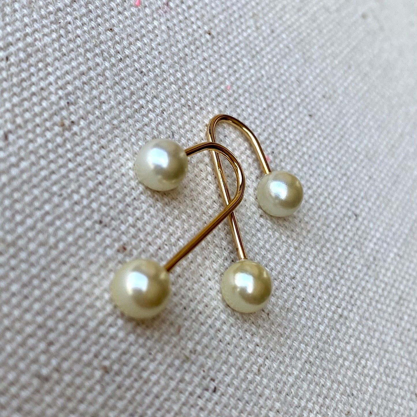 GoldFi 18k Gold Filled Screw Back Pearl Earrings for Wholesale and Jewelry Supplies