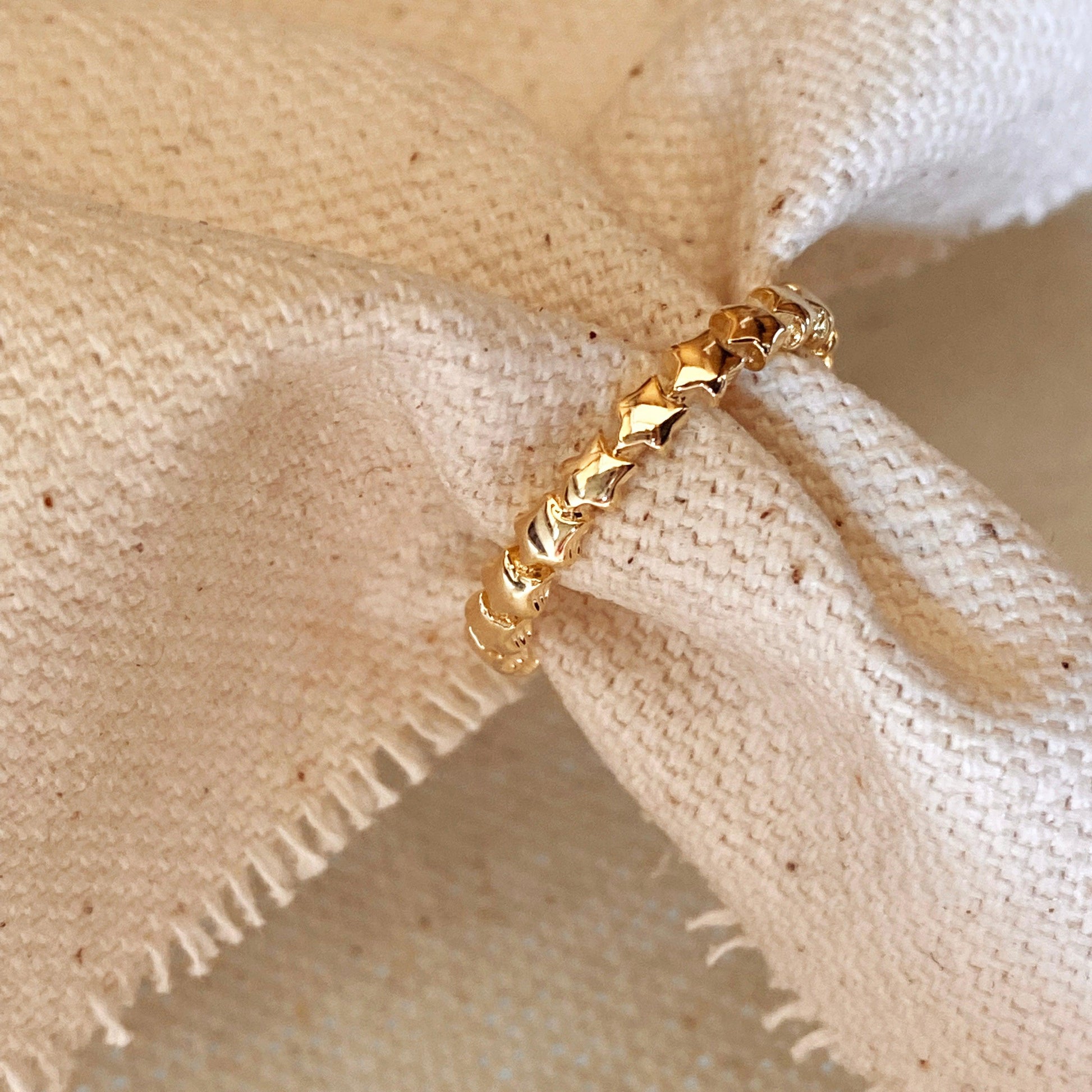 GoldFi 18k Gold Filled Stackable Stars Ring