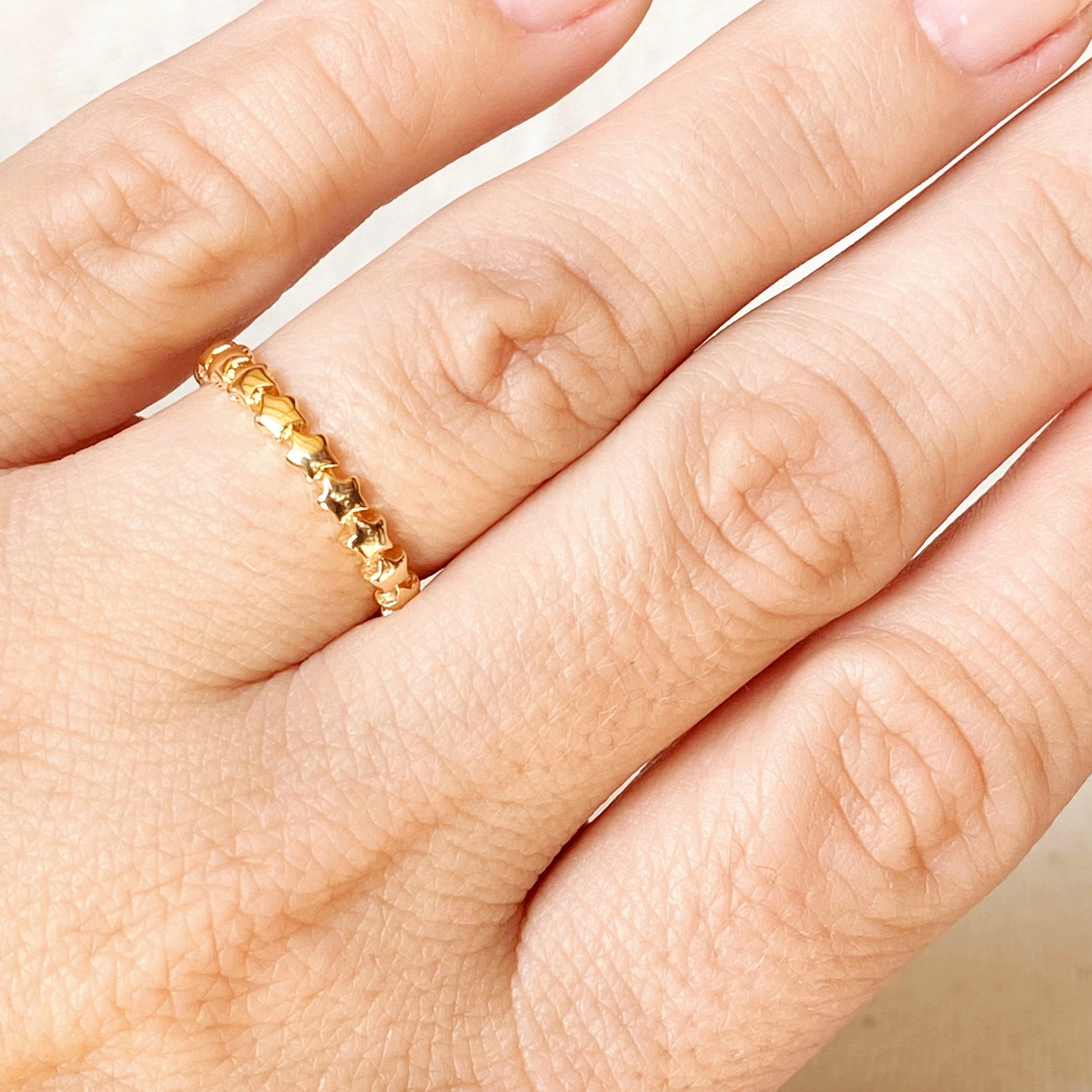 GoldFi 18k Gold Filled Stackable Stars Ring