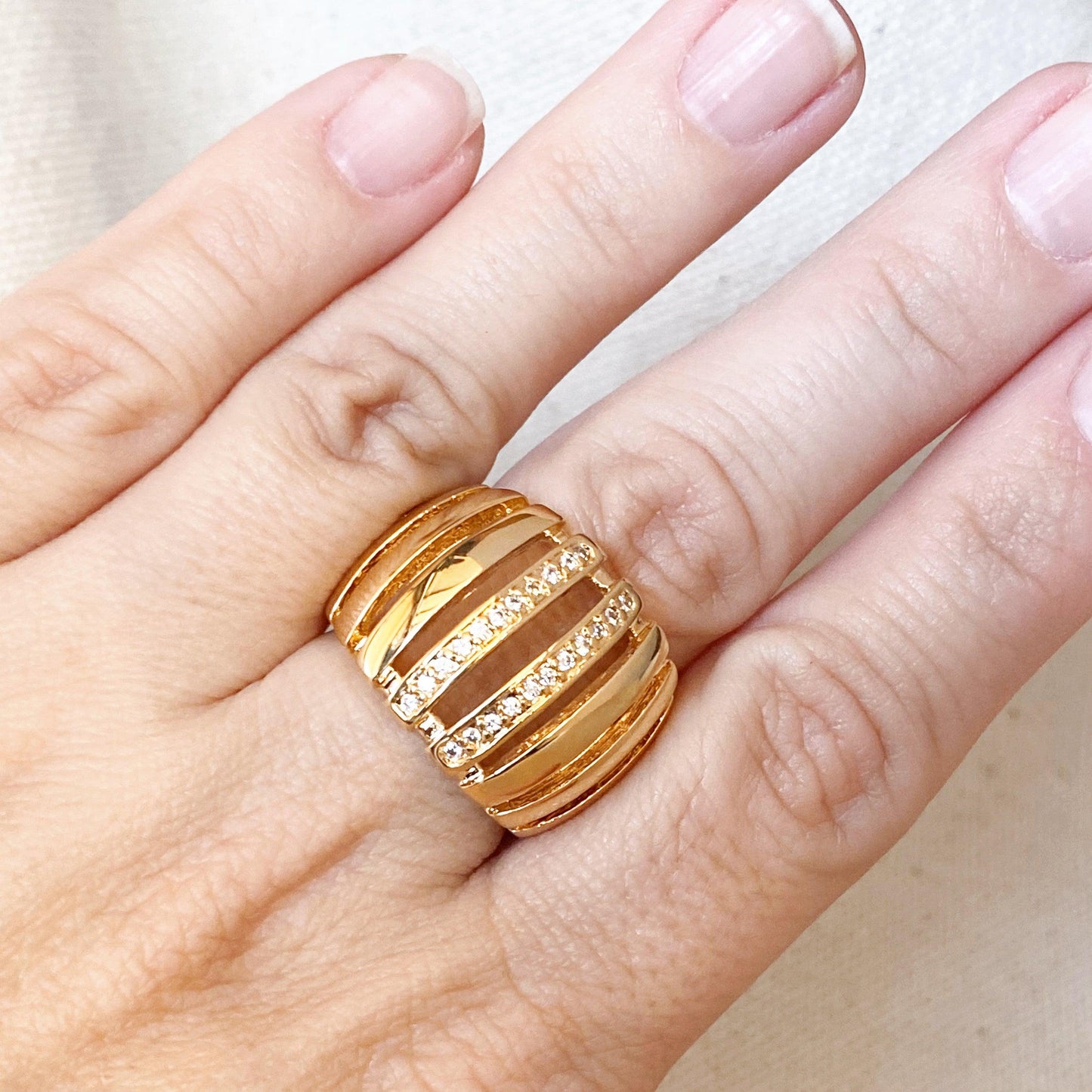 GoldFi 18k Gold Filled Statement Ring