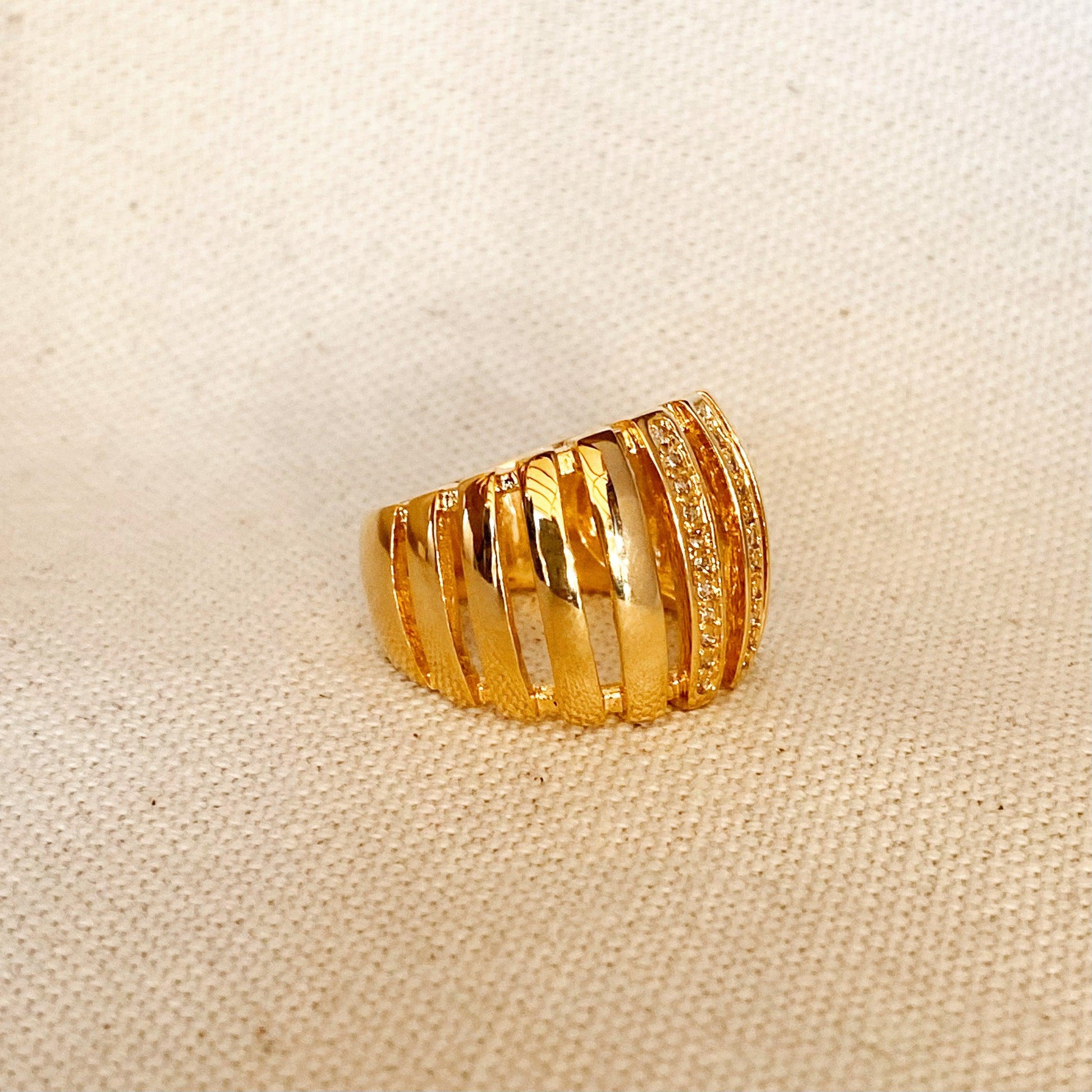 GoldFi 18k Gold Filled Statement Ring