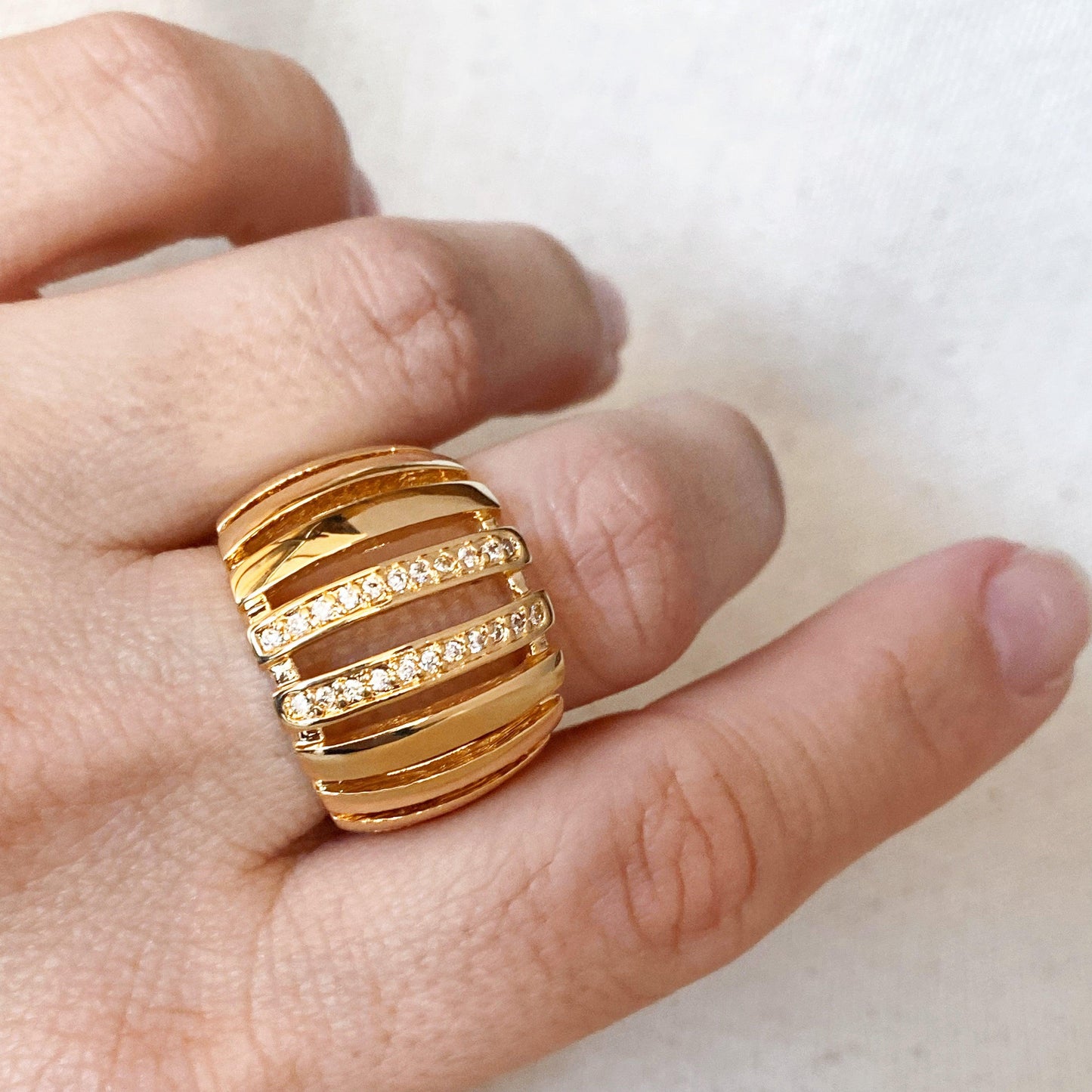 GoldFi 18k Gold Filled Statement Ring