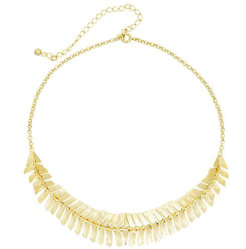 GoldFi 18k Gold Filled Sturgeon Fishbone Motif Choker Collection