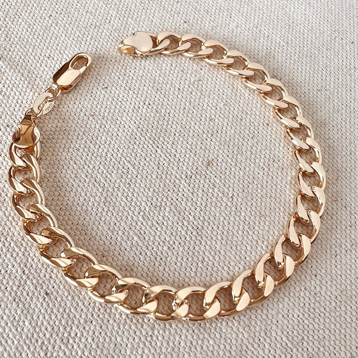 GoldFi 18k Gold Filled Unisex Chunky Cuban Bracelet