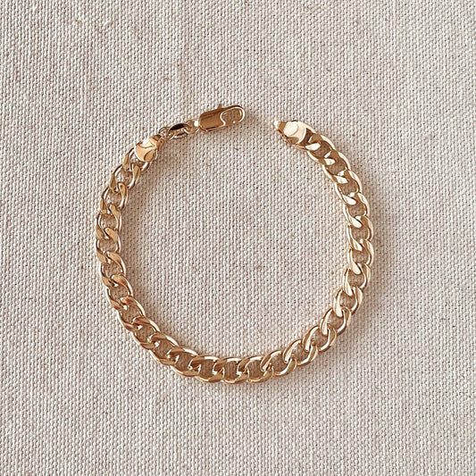 GoldFi 18k Gold Filled Unisex Chunky Cuban Bracelet