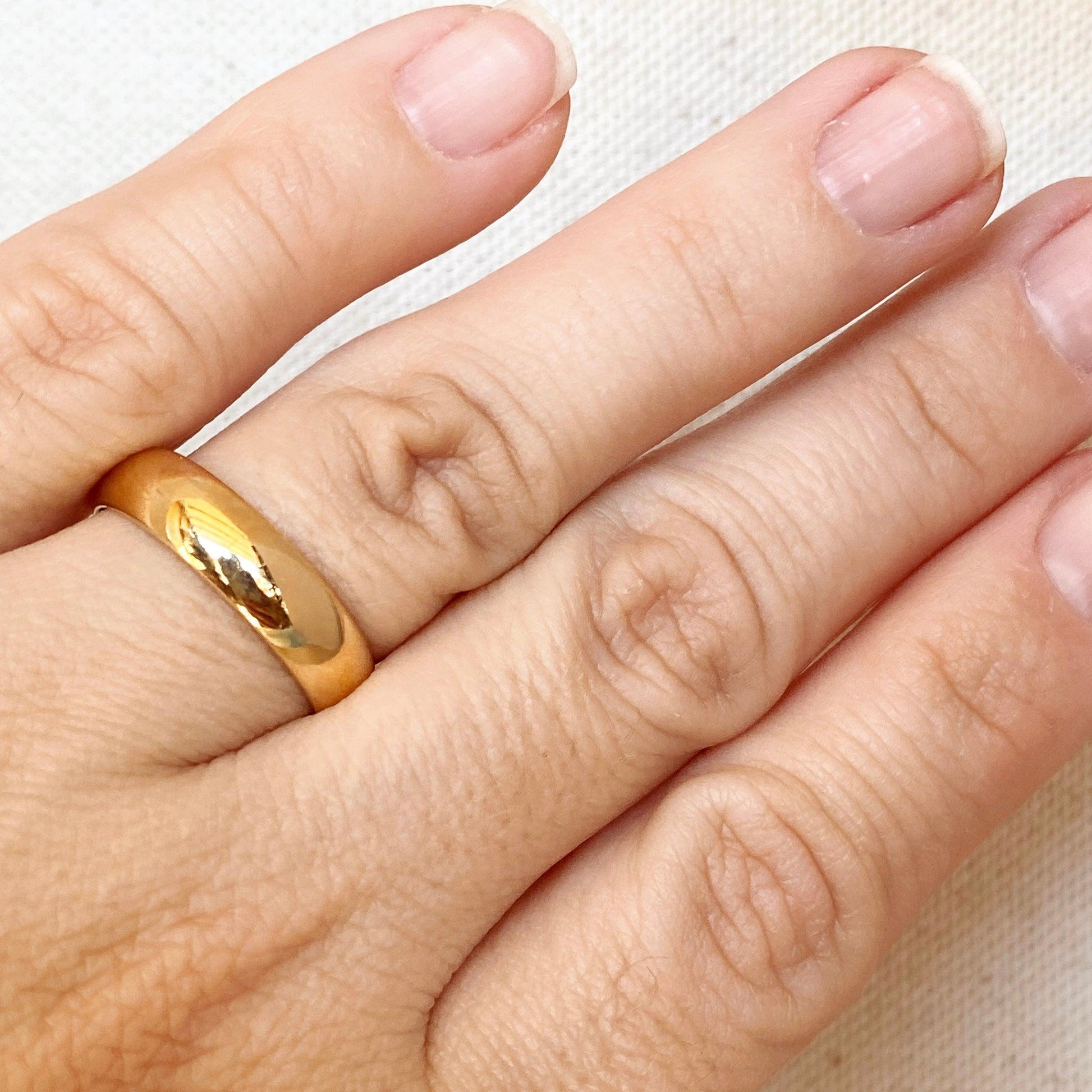 GoldFi 18k Gold Filled Wide Band Ring