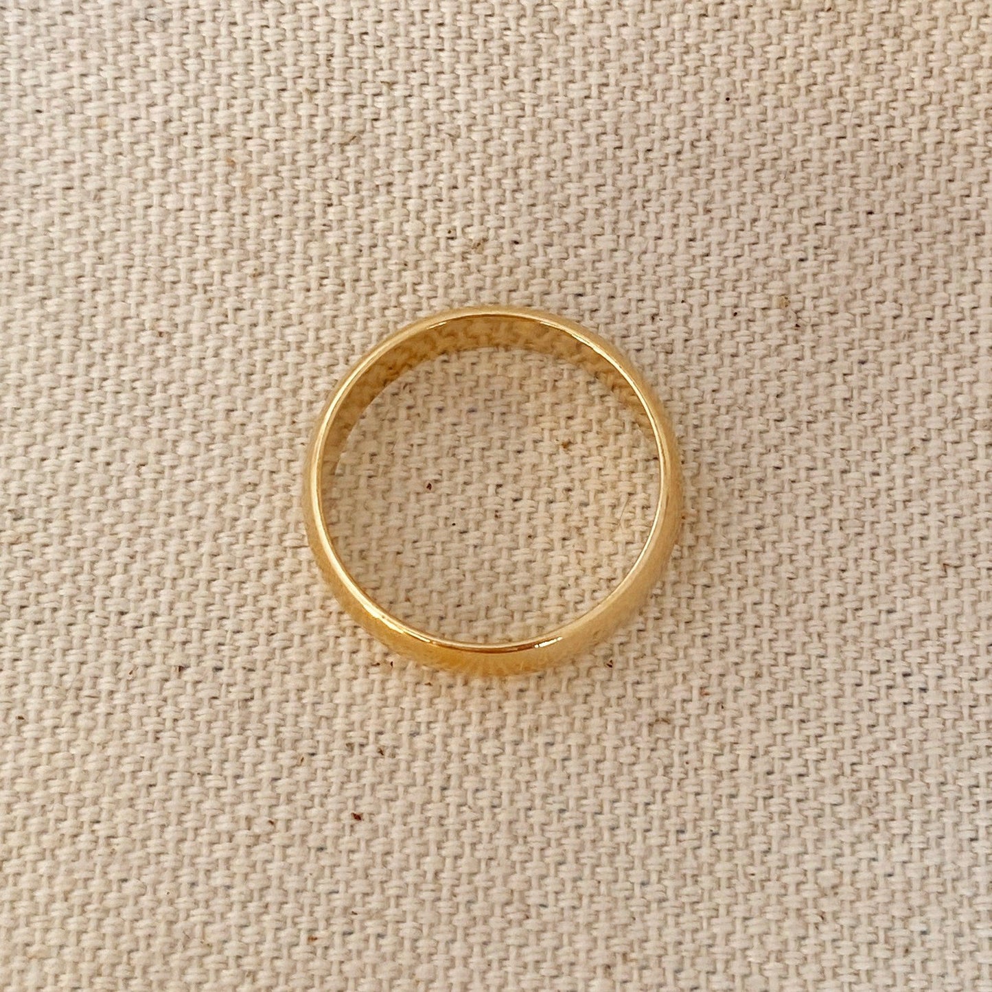 GoldFi 18k Gold Filled Wide Band Ring