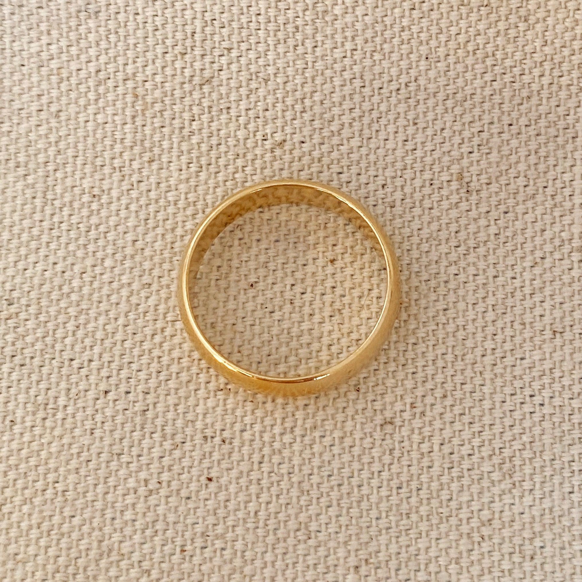 GoldFi 18k Gold Filled Wide Band Ring