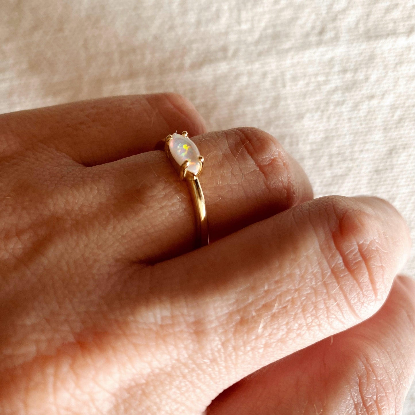 GoldFi 18k Gold Vermeil Opal Ring