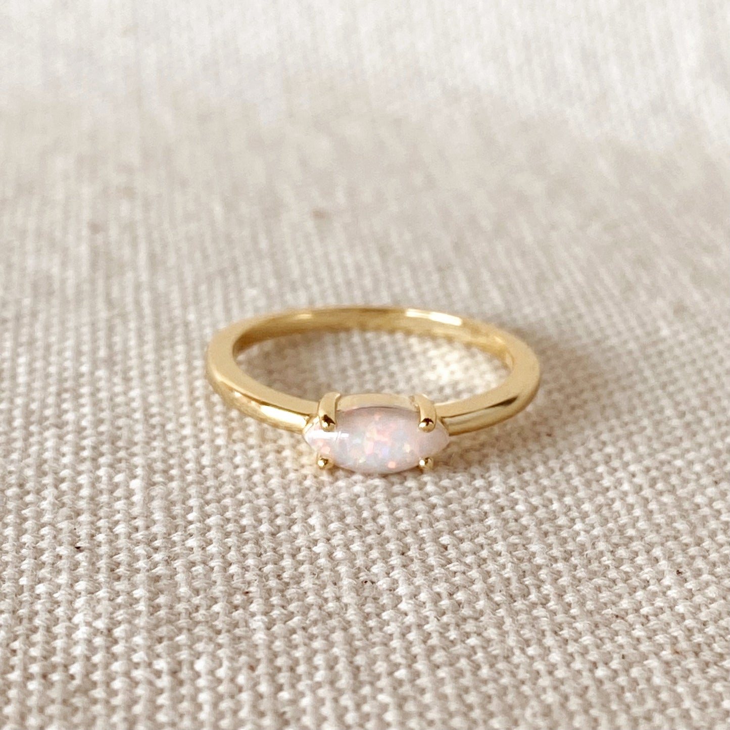 GoldFi 18k Gold Vermeil Opal Ring