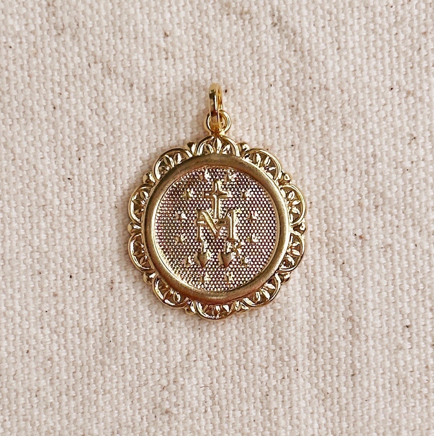 Fleur-de -Lis Miraculous Medal Pendant