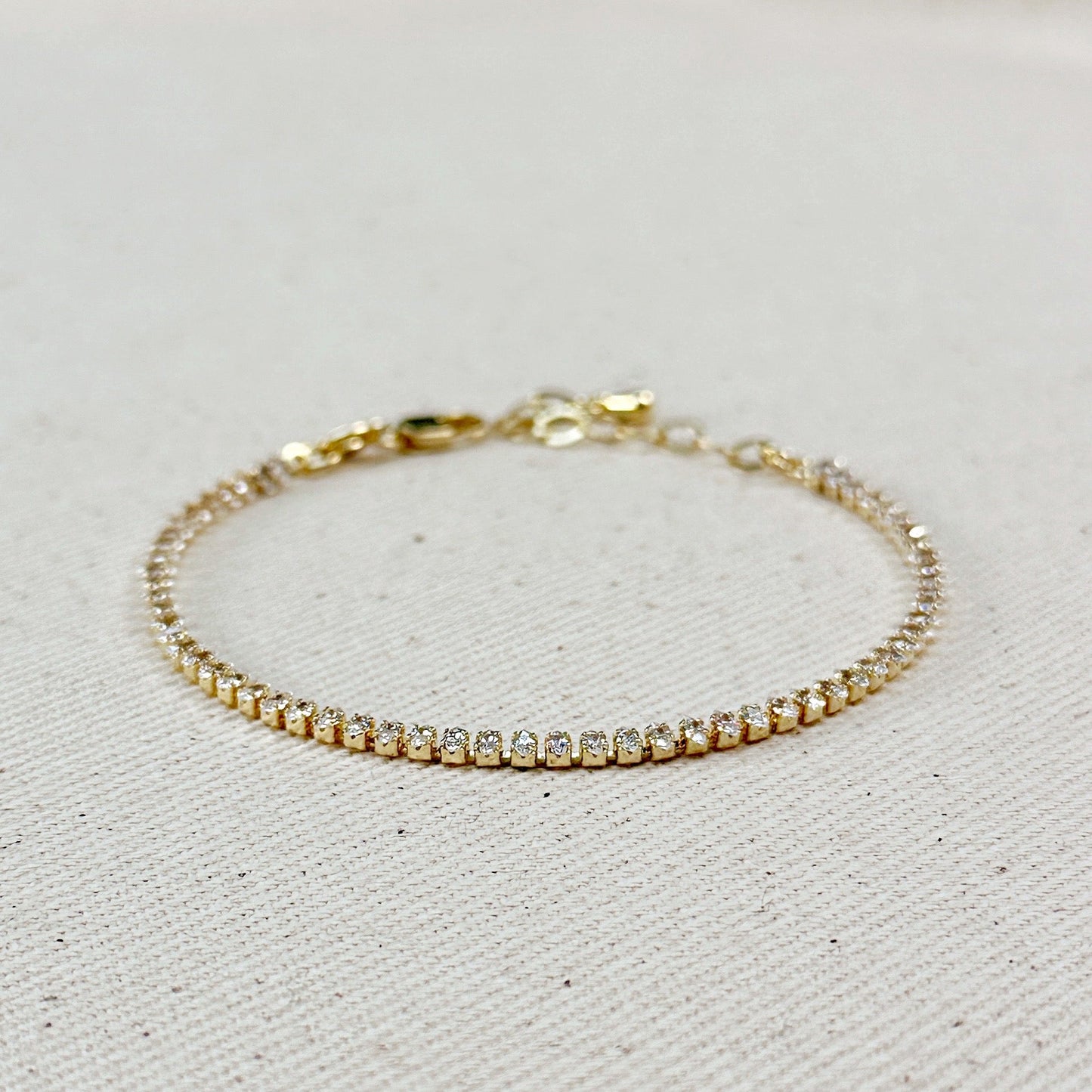 18k Gold Filled Marquise Tennis Bracelet