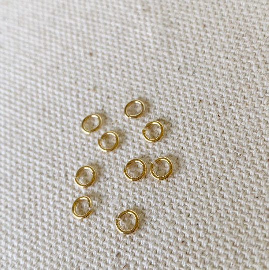 GoldFi 5 grams bag of 18k Gold Filled Jump Ring Size 3mm, 4mm, 5mm, Parts Components Jewelry Making