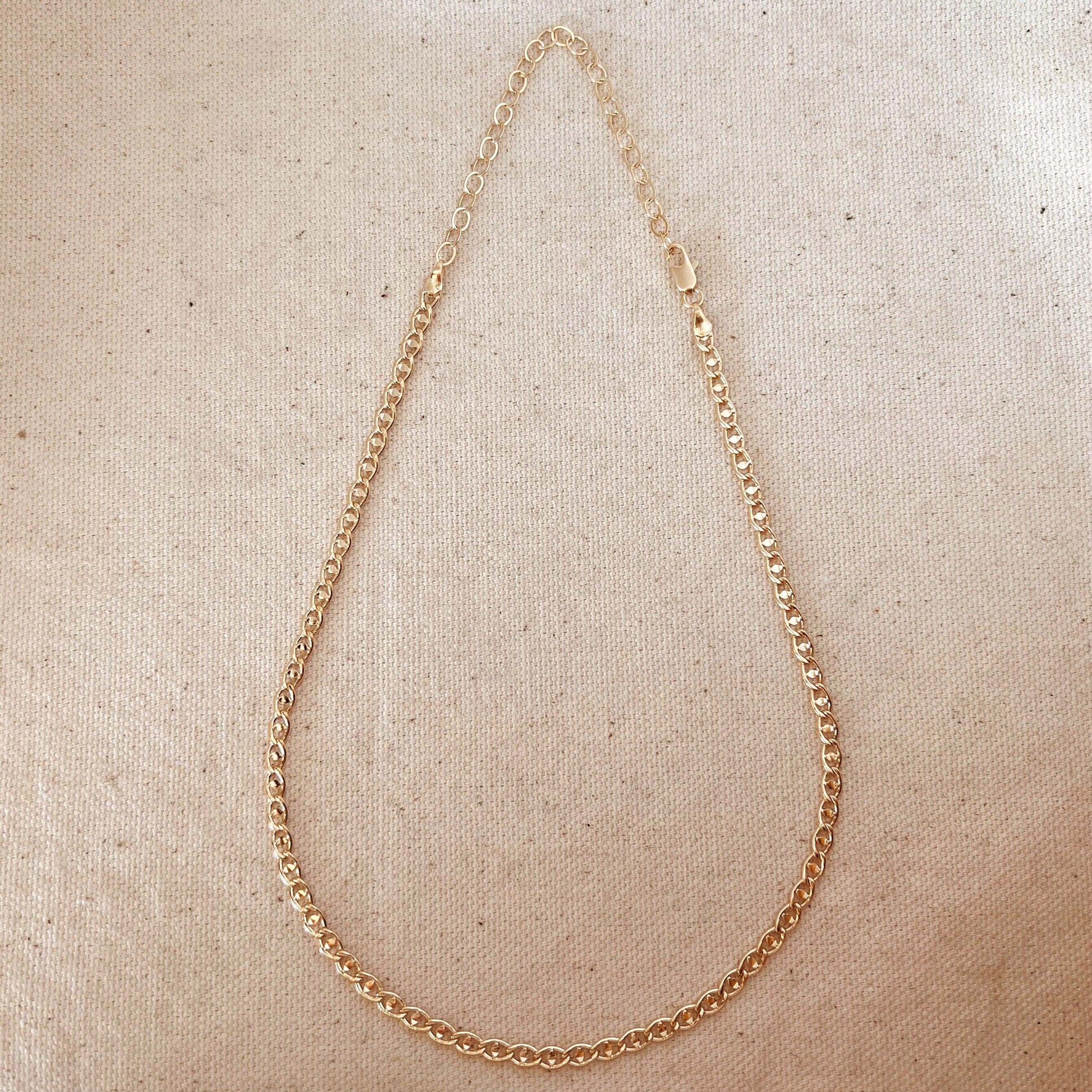 GoldFi Fancy Mariner 18k Gold Filled Necklace