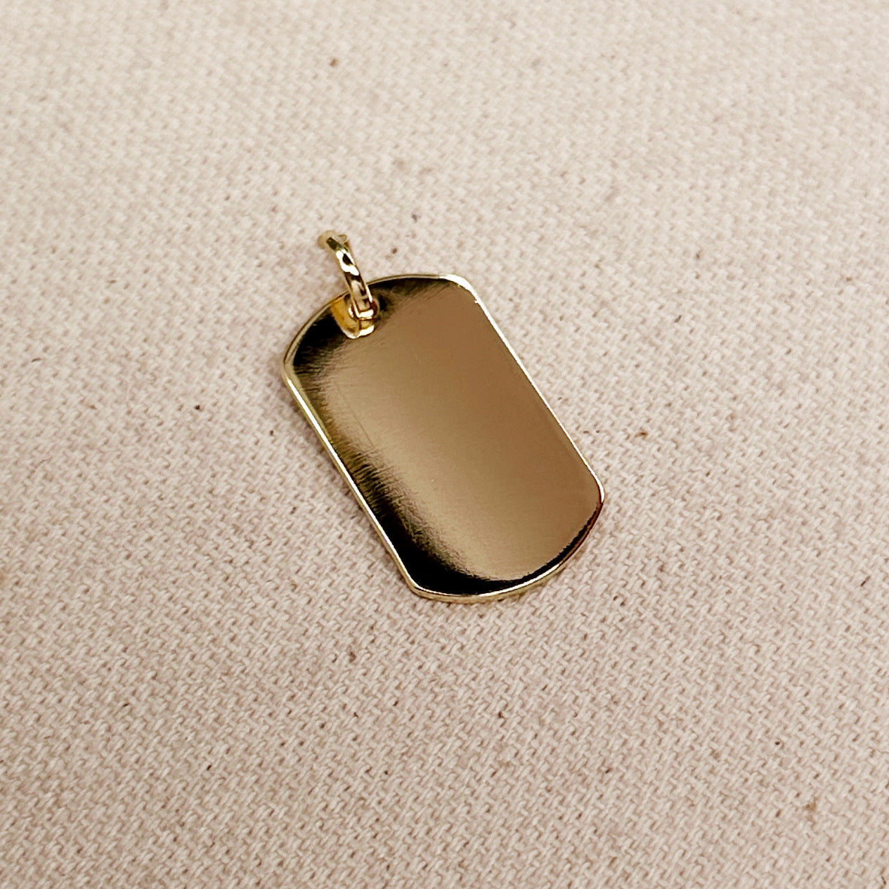 Polished Dog Tag Pendant