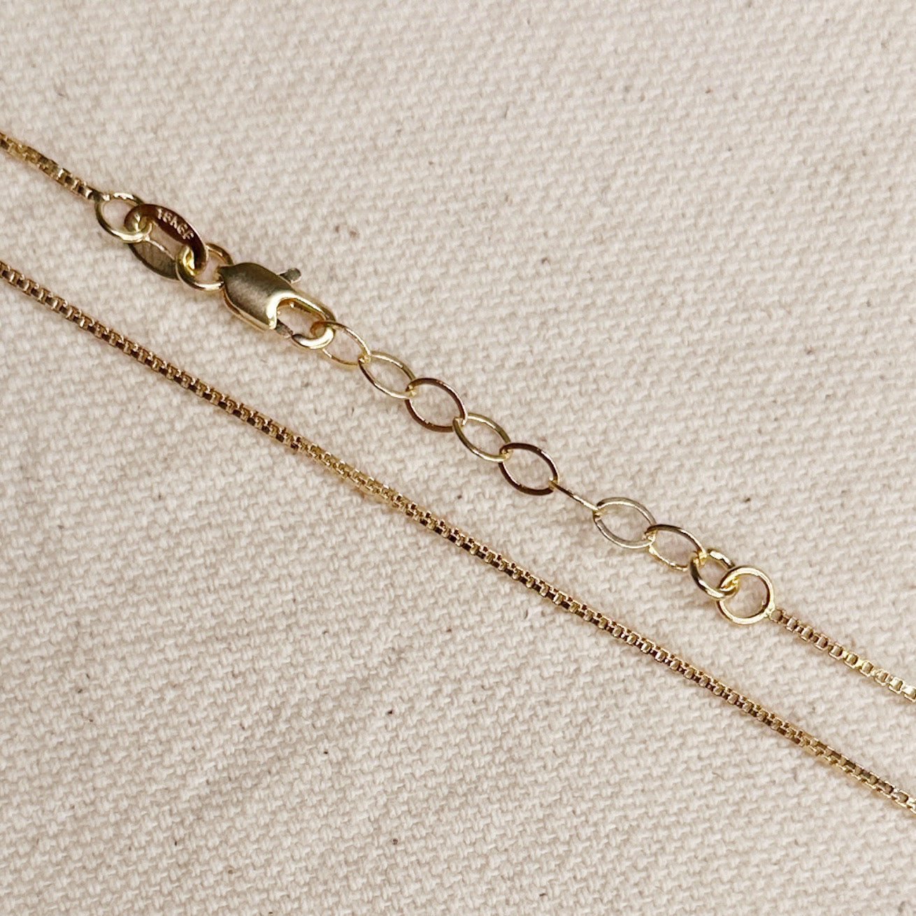 1mm Box Chain Bracelet