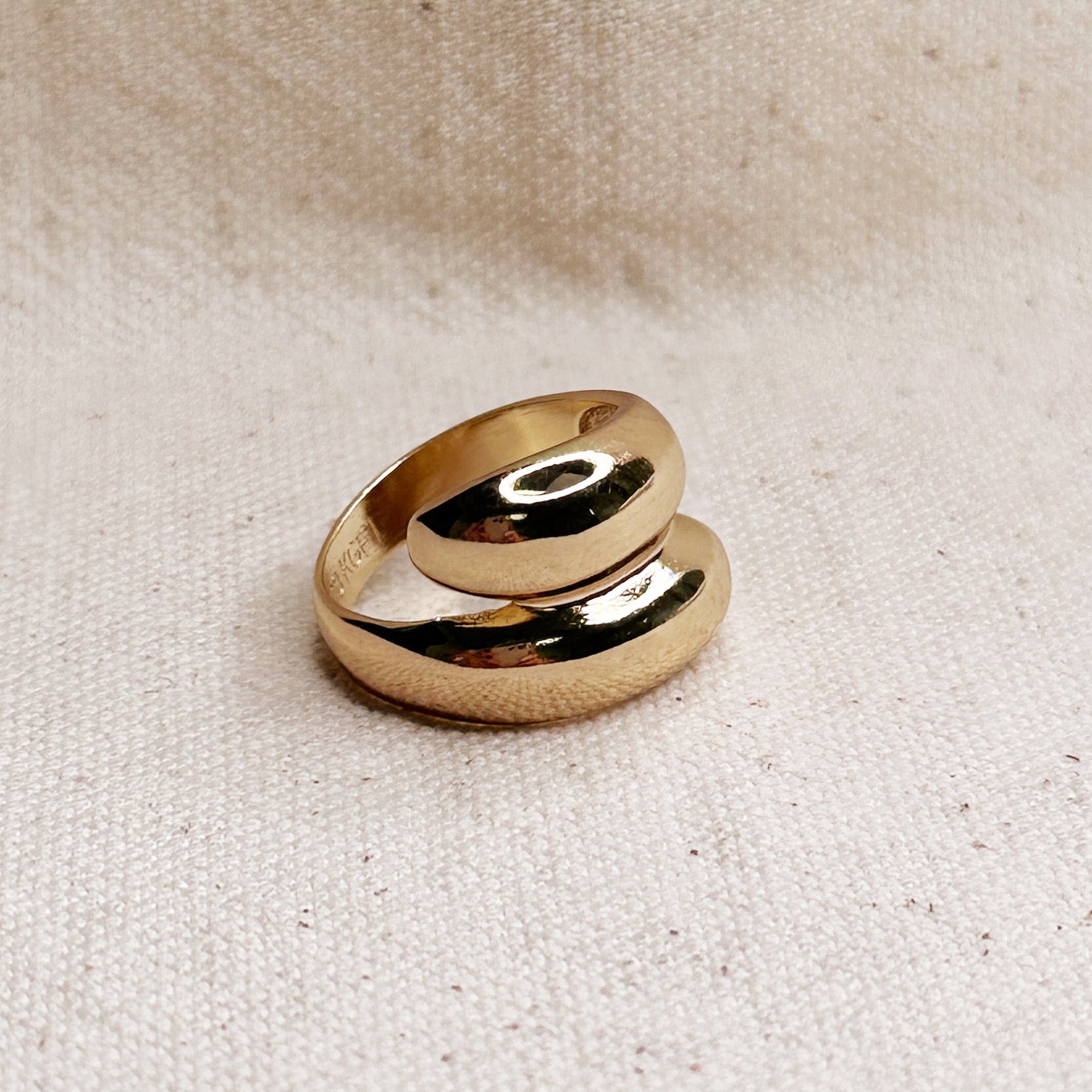 18k Gold Filled Wrap Around Ring