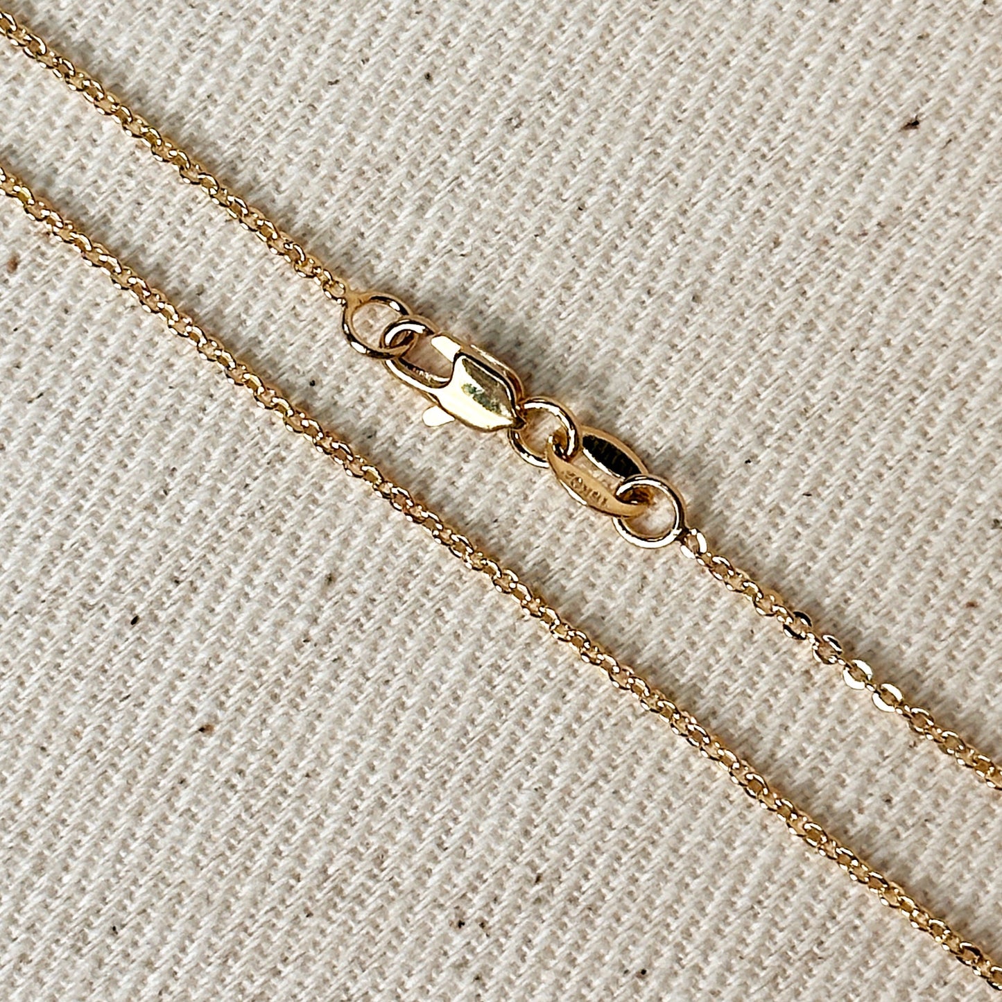 18k Gold Filled 1.45mm Cable Chain