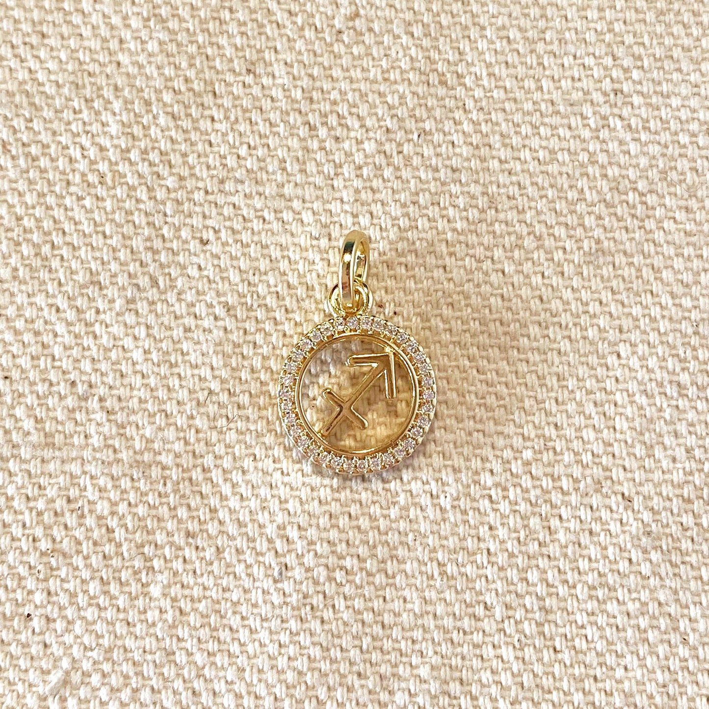 18k Gold Filled Mini Sagittarius Zodiac Pendant