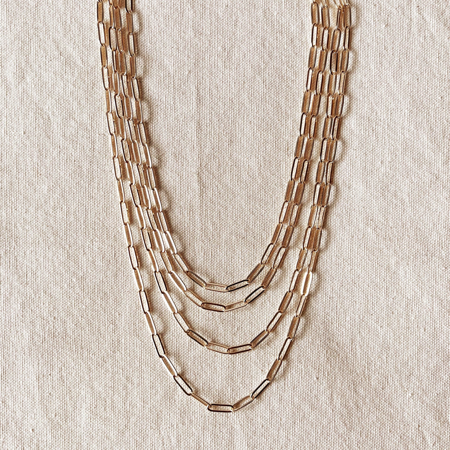 GoldFi 18k Gold Filled Classic Paperclip Chain