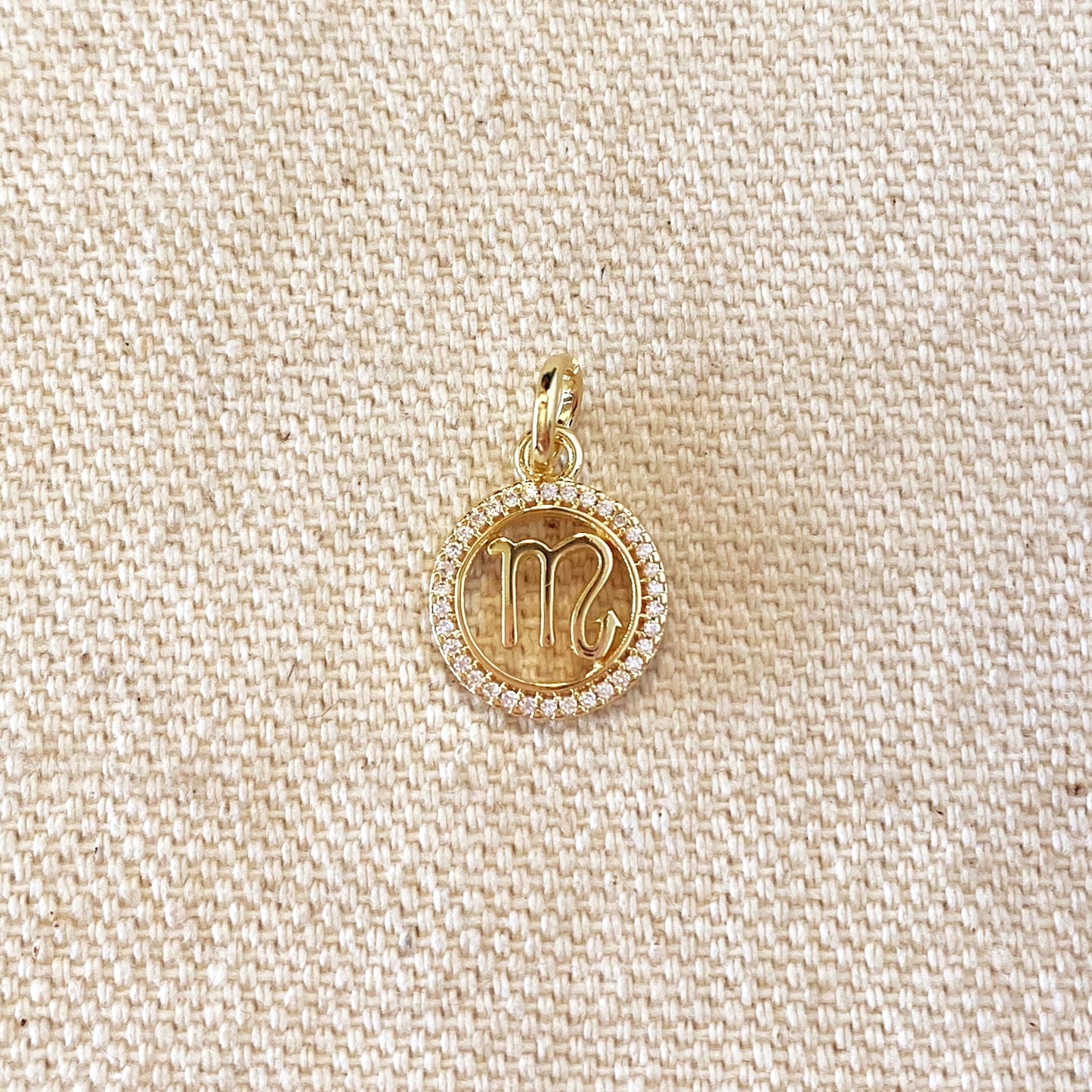 18k Gold Filled Mini Scorpio Zodiac Pendant