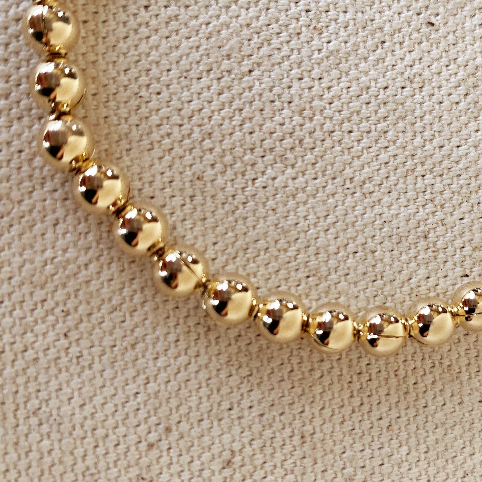 GoldFi 18k Gold Filled 4.5 mm Beaded Bracelet