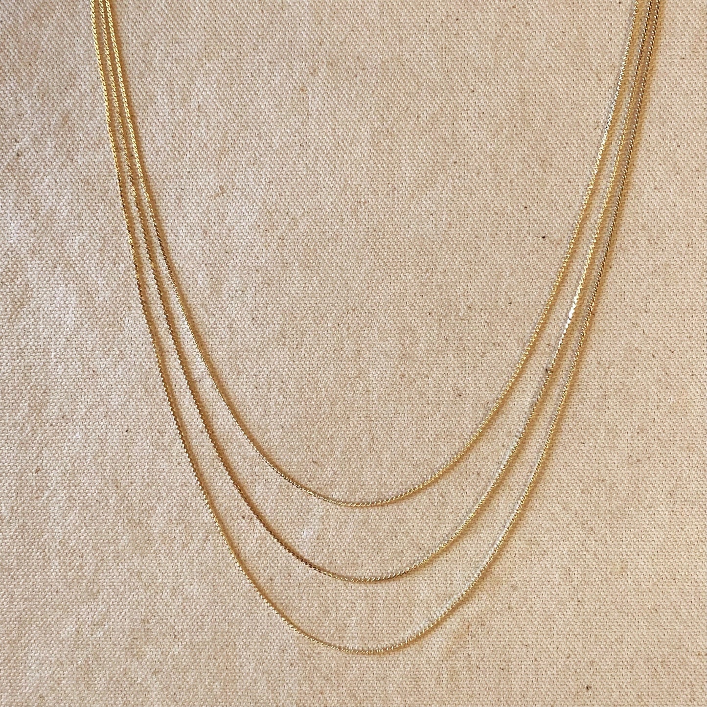 18k Gold Filled Dainty Chain Necklace