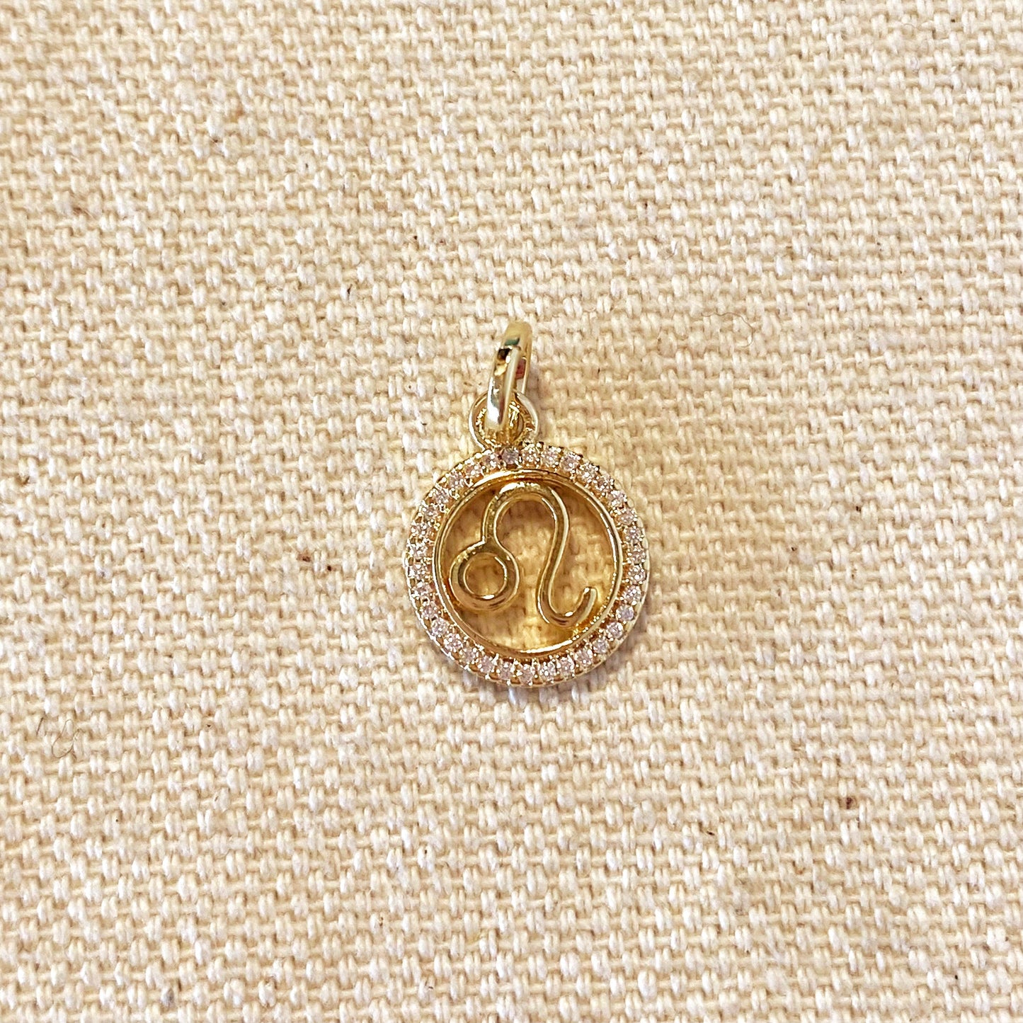 18k Gold Filled Mini Leo Zodiac Pendant