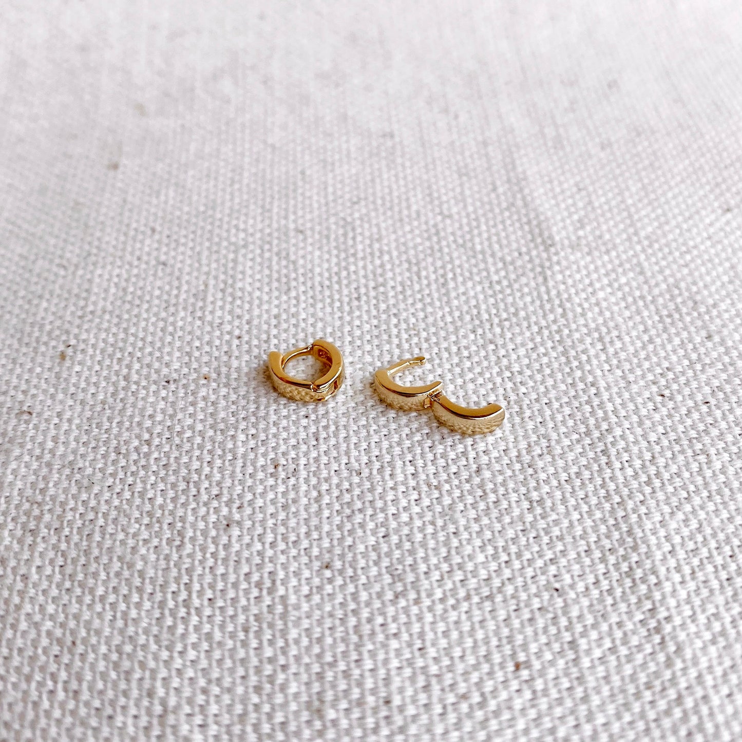 GoldFi 18k Gold Filled Petite Hoop Earrings