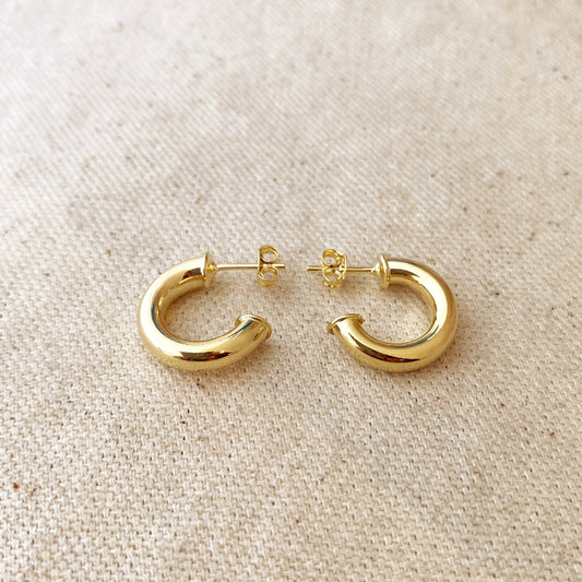 18k Gold Filled Mini Chubby C Hoop