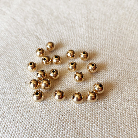 GoldFi 14k Gold Filled 6.0mm Bead For Jewelry Making.